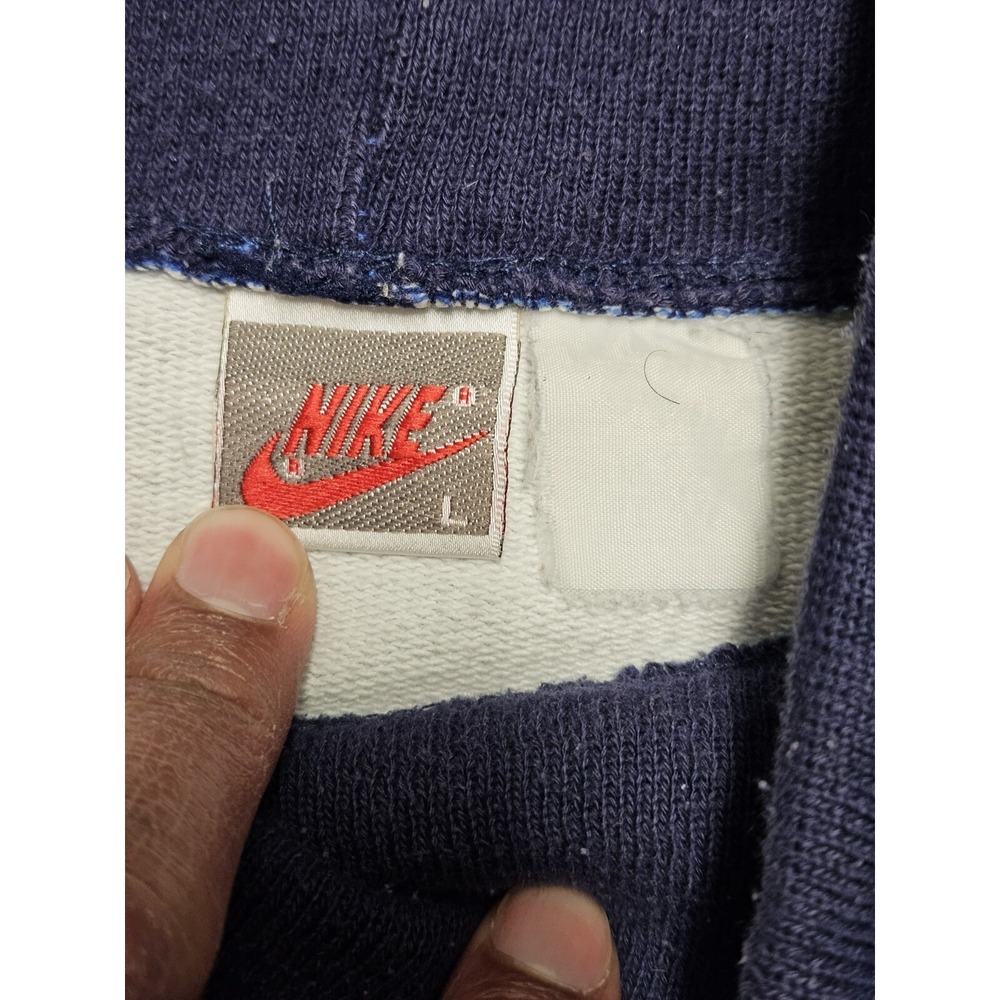 Vintage 90's 80's Nike International Sweatshirt Blue Pullover Crewneck L USA - Picture 3 of 11